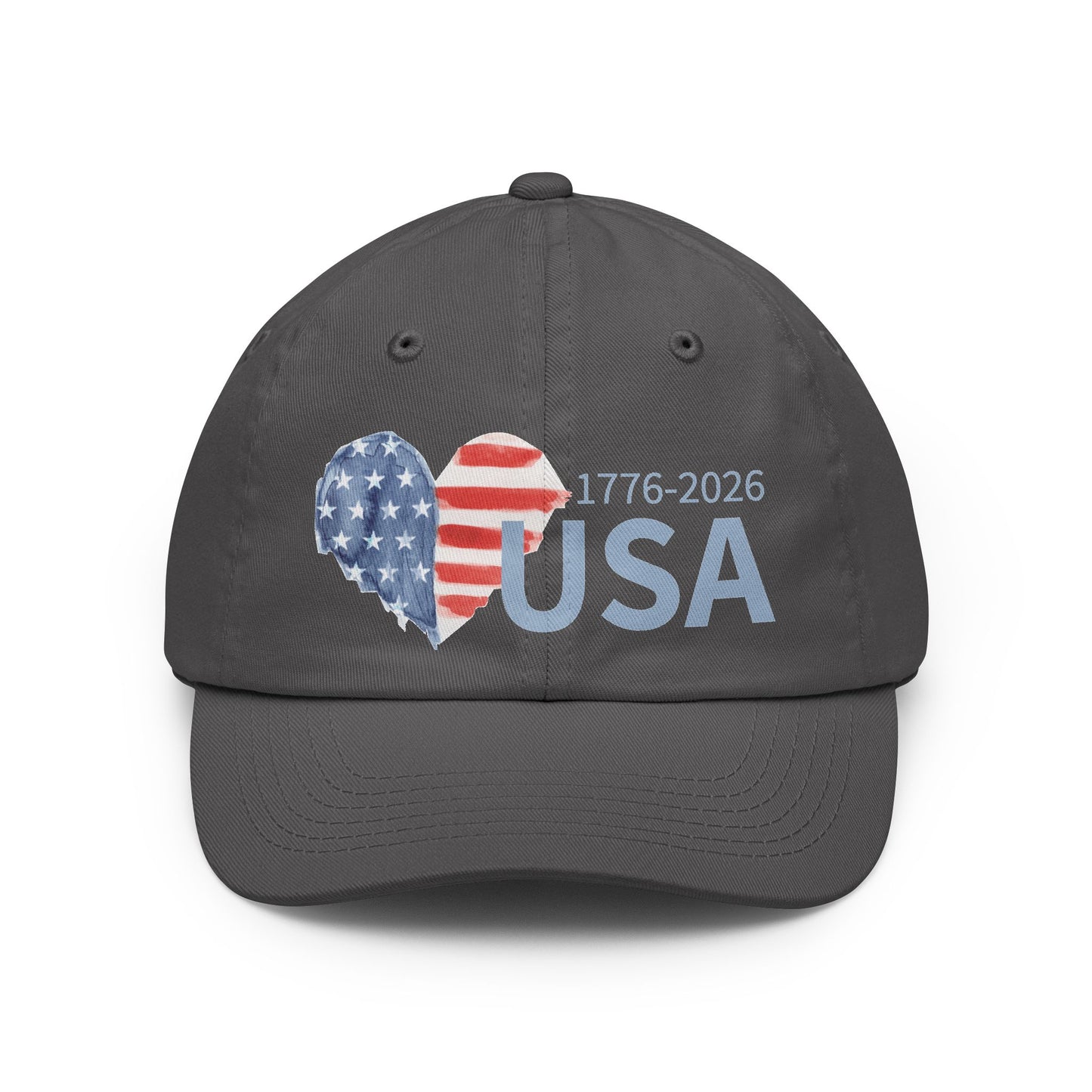 USA Anniversary Heart Baseball Cap – 1776-2026 Patriotic Hat