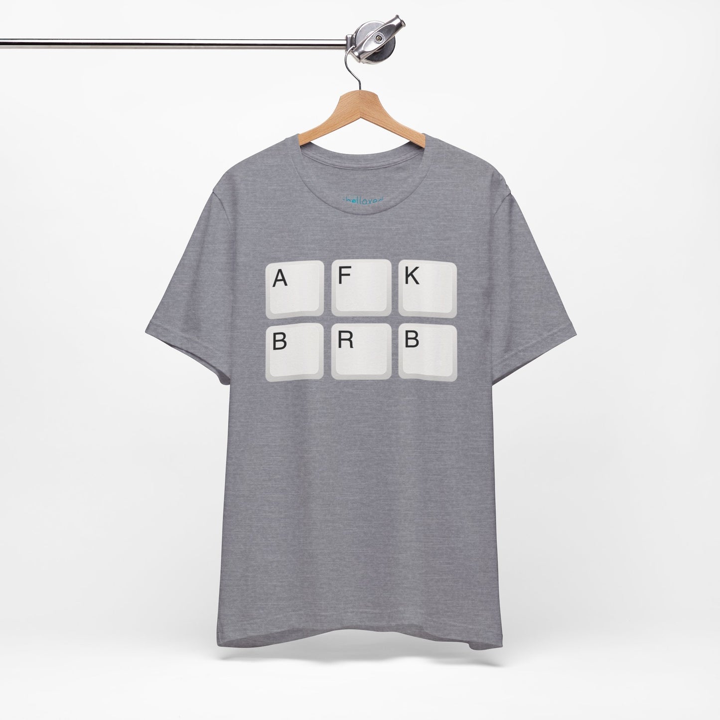"AFK BRB" T-Shirt — Gamer Humor Keyboard Keys Graphic Tee