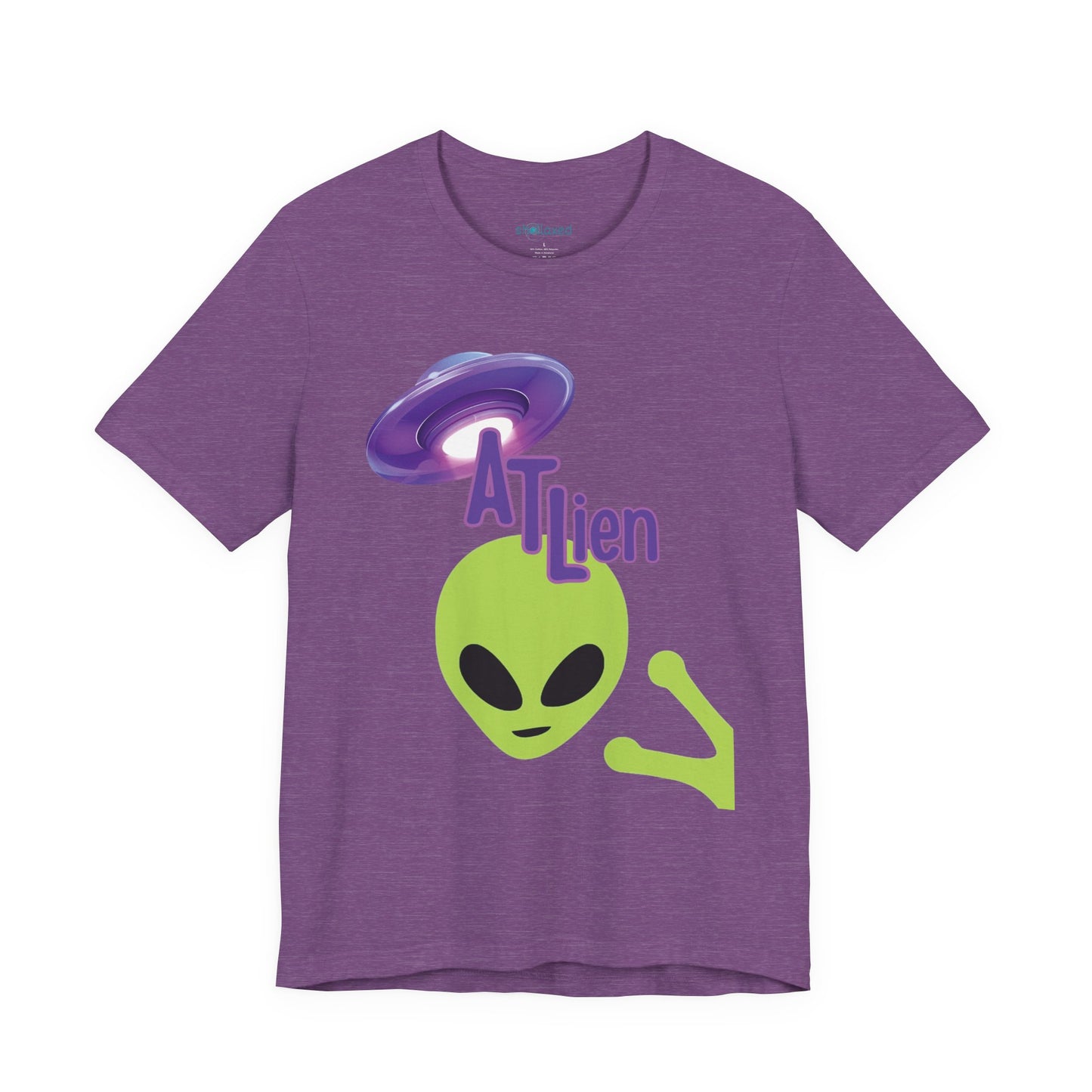 ATL Alien Graphic T-Shirt – Green Alien & Purple UFO Tee