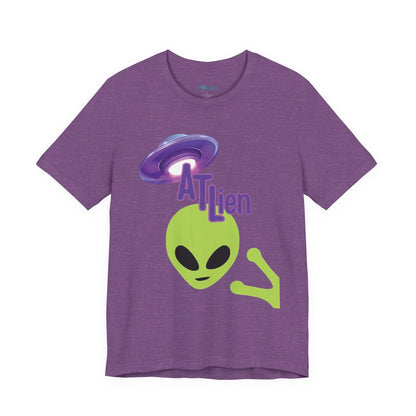ATL Alien Graphic T-Shirt – Green Alien & Purple UFO Tee