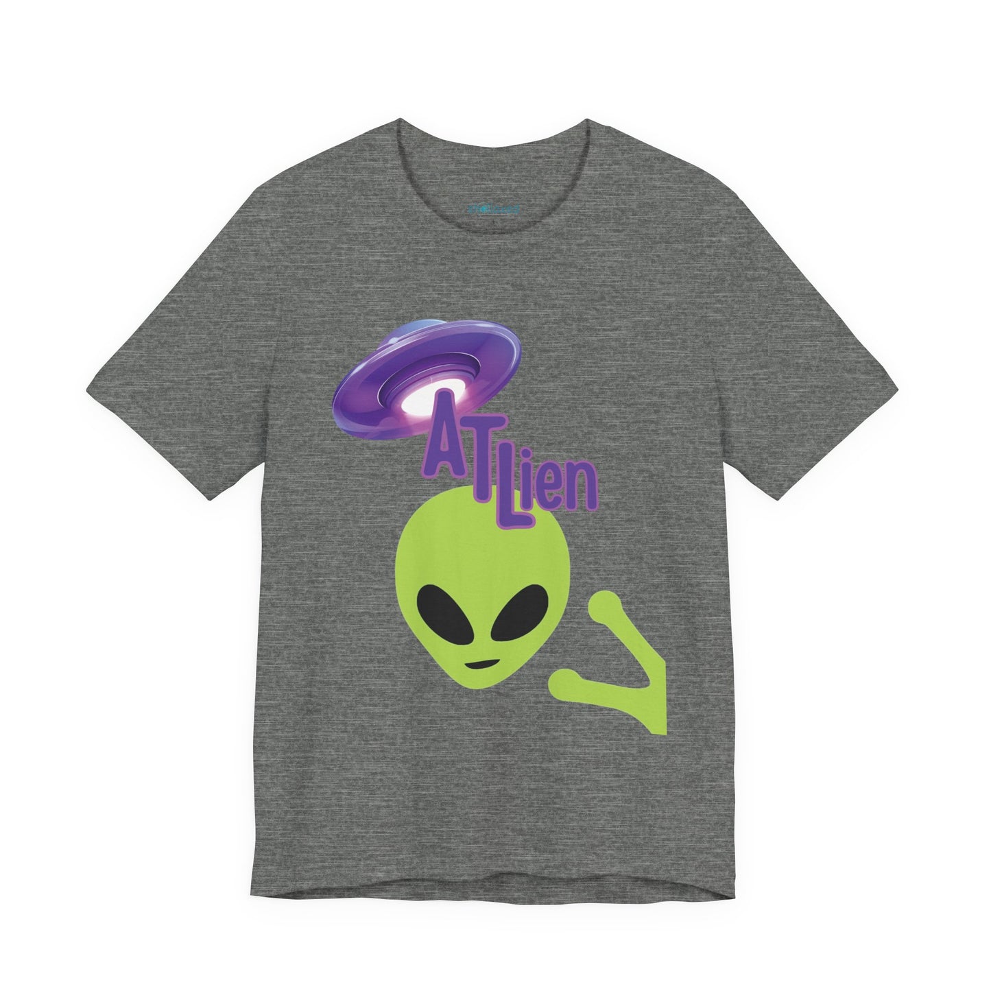 ATL Alien Graphic T-Shirt – Green Alien & Purple UFO Tee
