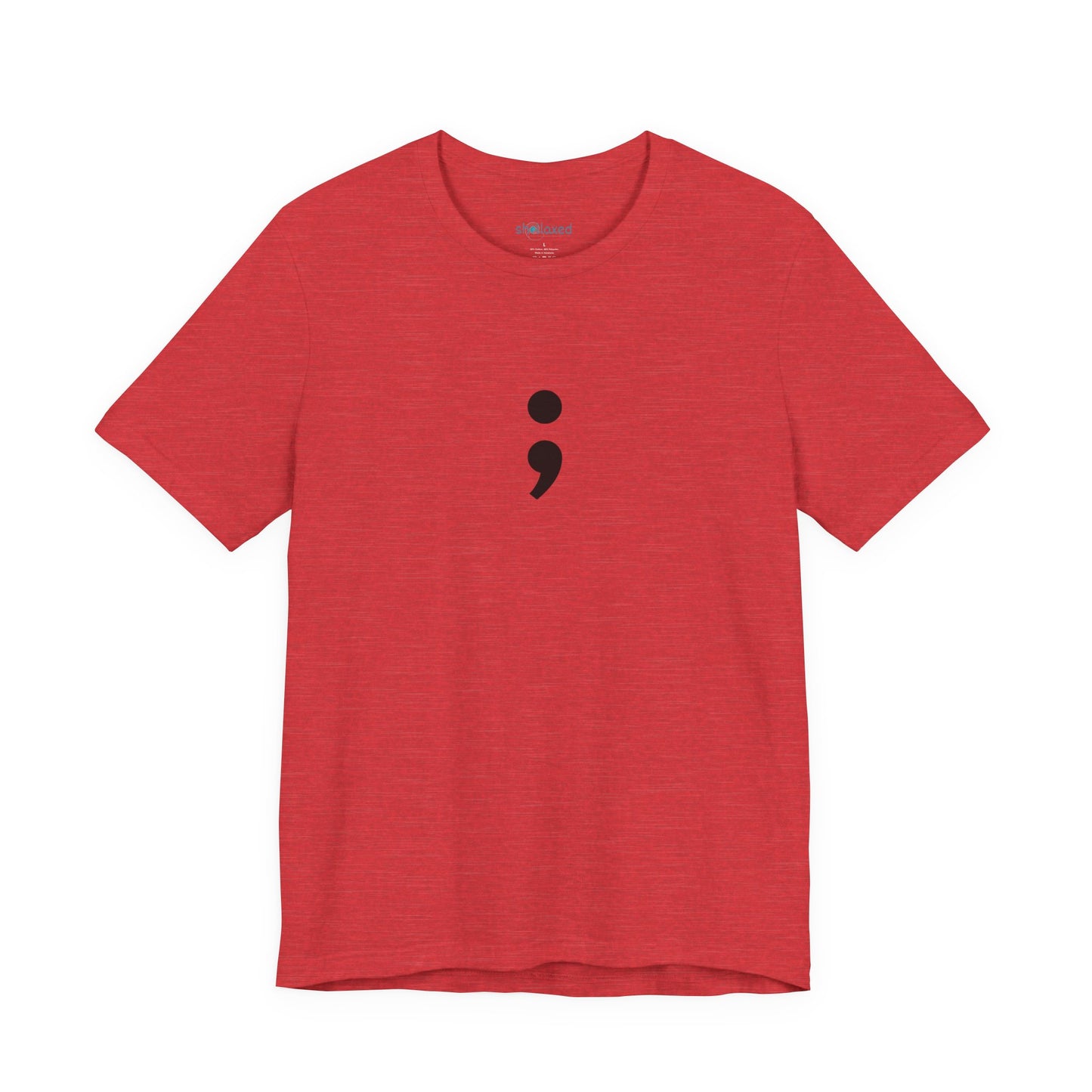 Semicolon Minimalist Tee — Mental Health Awareness T-Shirt