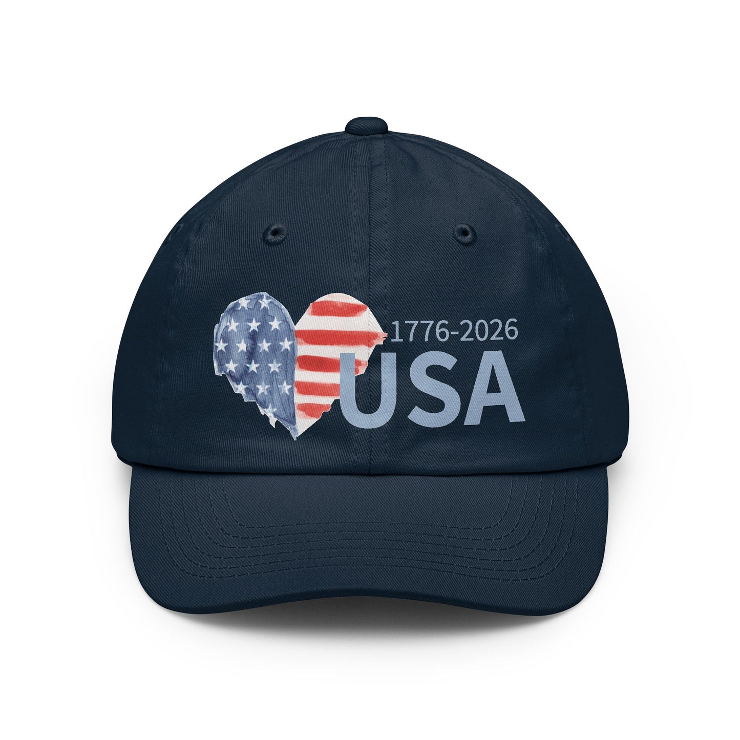 USA Anniversary Heart Baseball Cap – 1776-2026 Patriotic Hat