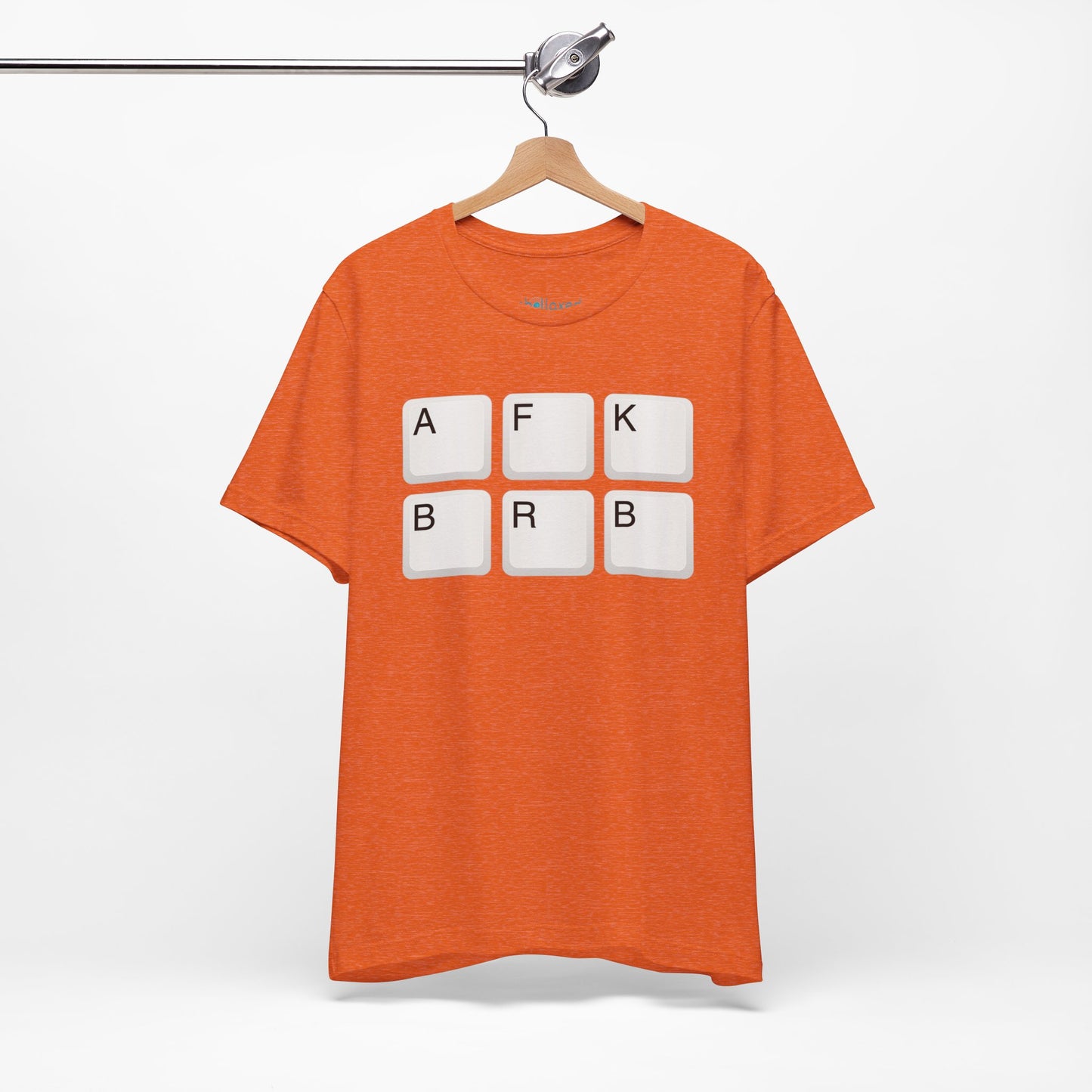 "AFK BRB" T-Shirt — Gamer Humor Keyboard Keys Graphic Tee