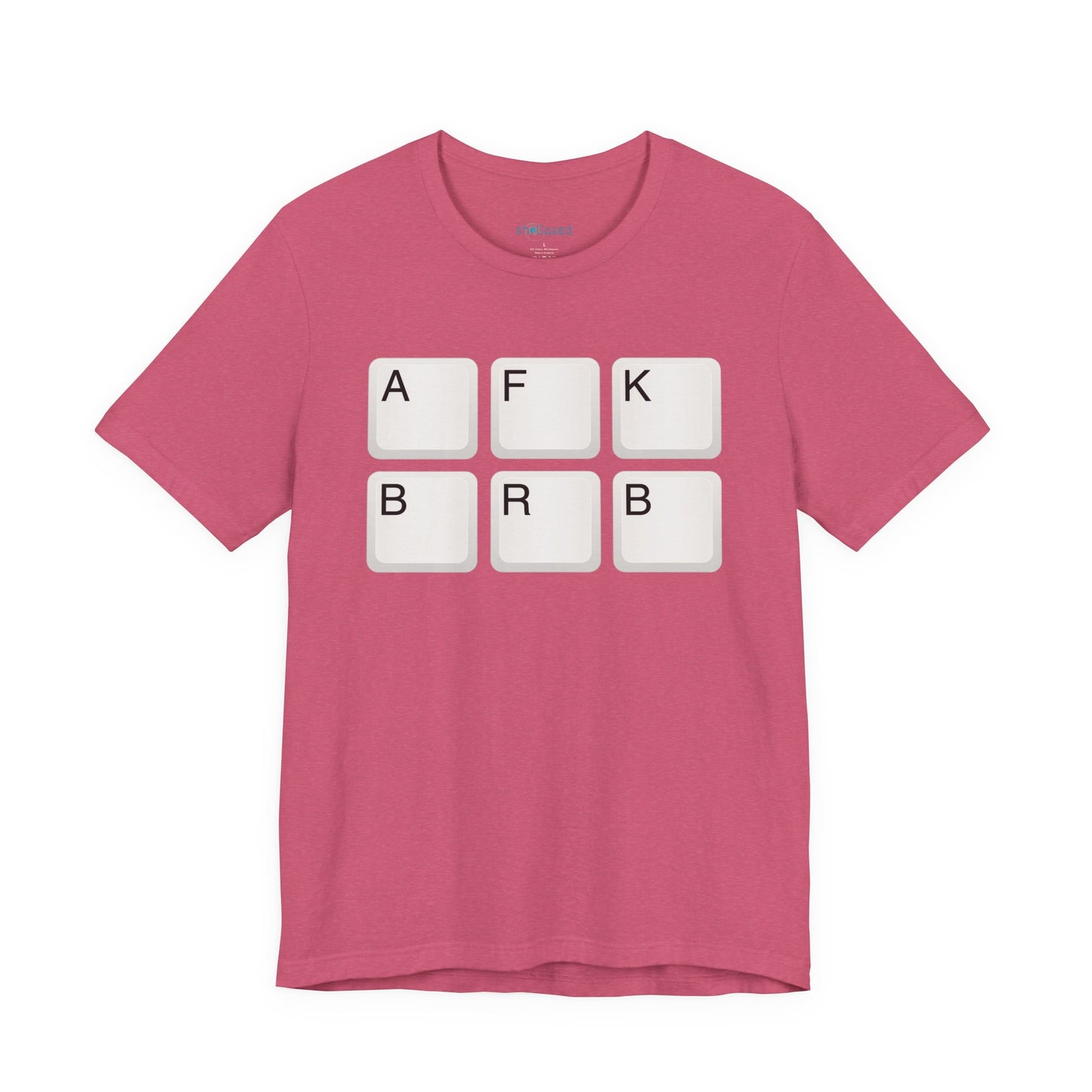 "AFK BRB" T-Shirt — Gamer Humor Keyboard Keys Graphic Tee