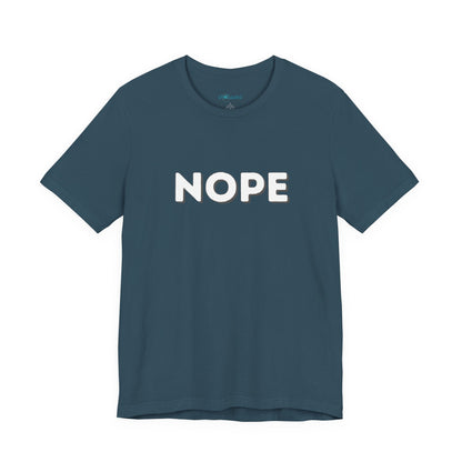 NOPE Graphic Tee — Minimalist Statement T-Shirt
