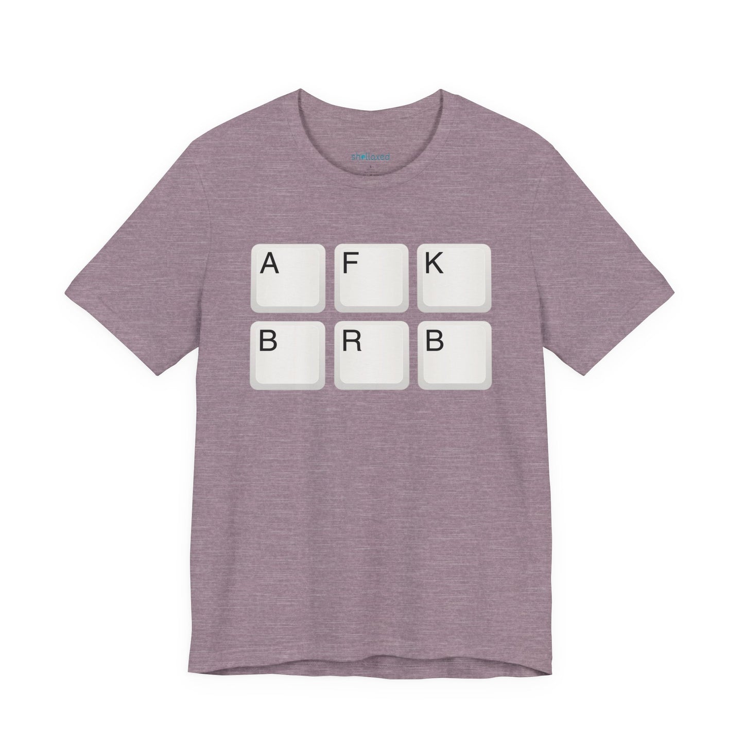 "AFK BRB" T-Shirt — Gamer Humor Keyboard Keys Graphic Tee