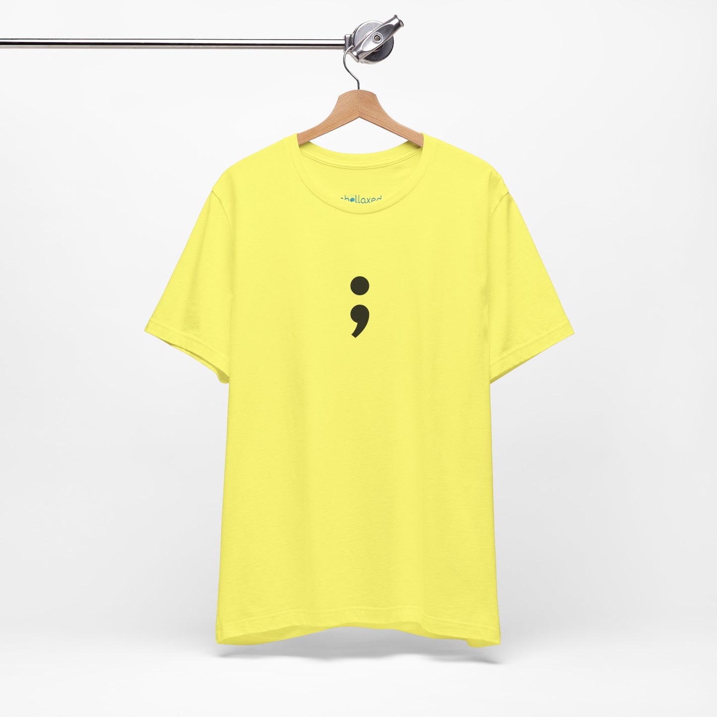 Semicolon Minimalist Tee — Mental Health Awareness T-Shirt