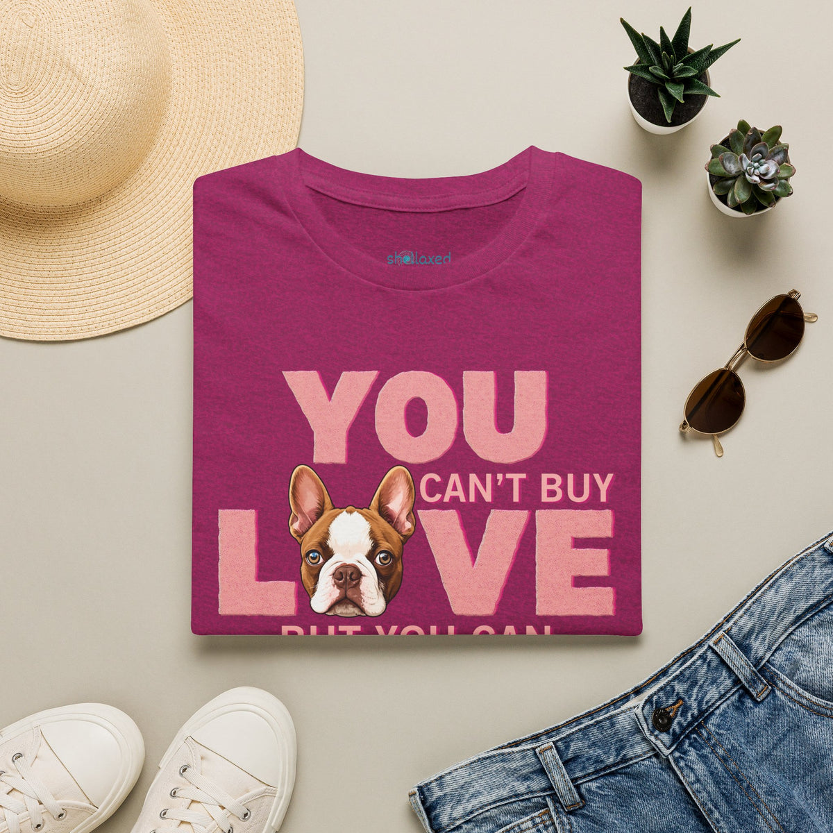 Rescue Love T-Shirt — "You Can’t Buy Love but You Can Rescue It" Dog Graphic Tee