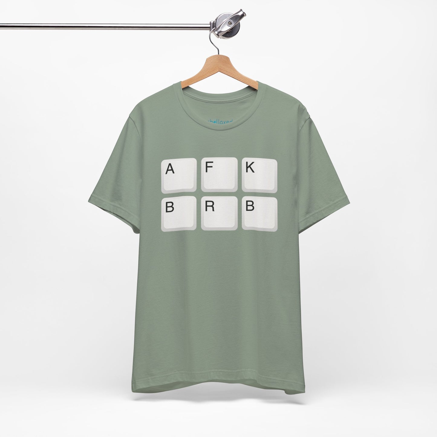 "AFK BRB" T-Shirt — Gamer Humor Keyboard Keys Graphic Tee