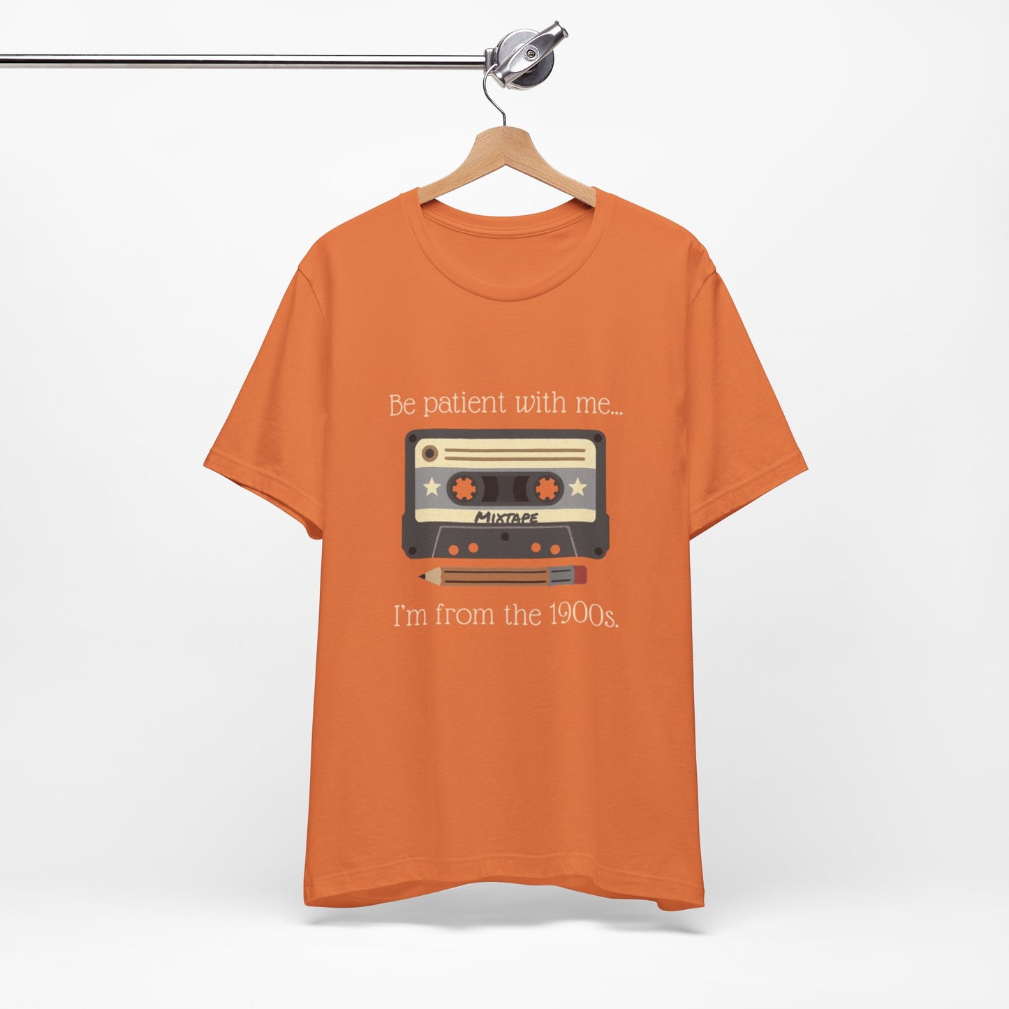 Vintage Cassette Tee – "Be patient with me... I'm from the 1900s" Retro MixTape