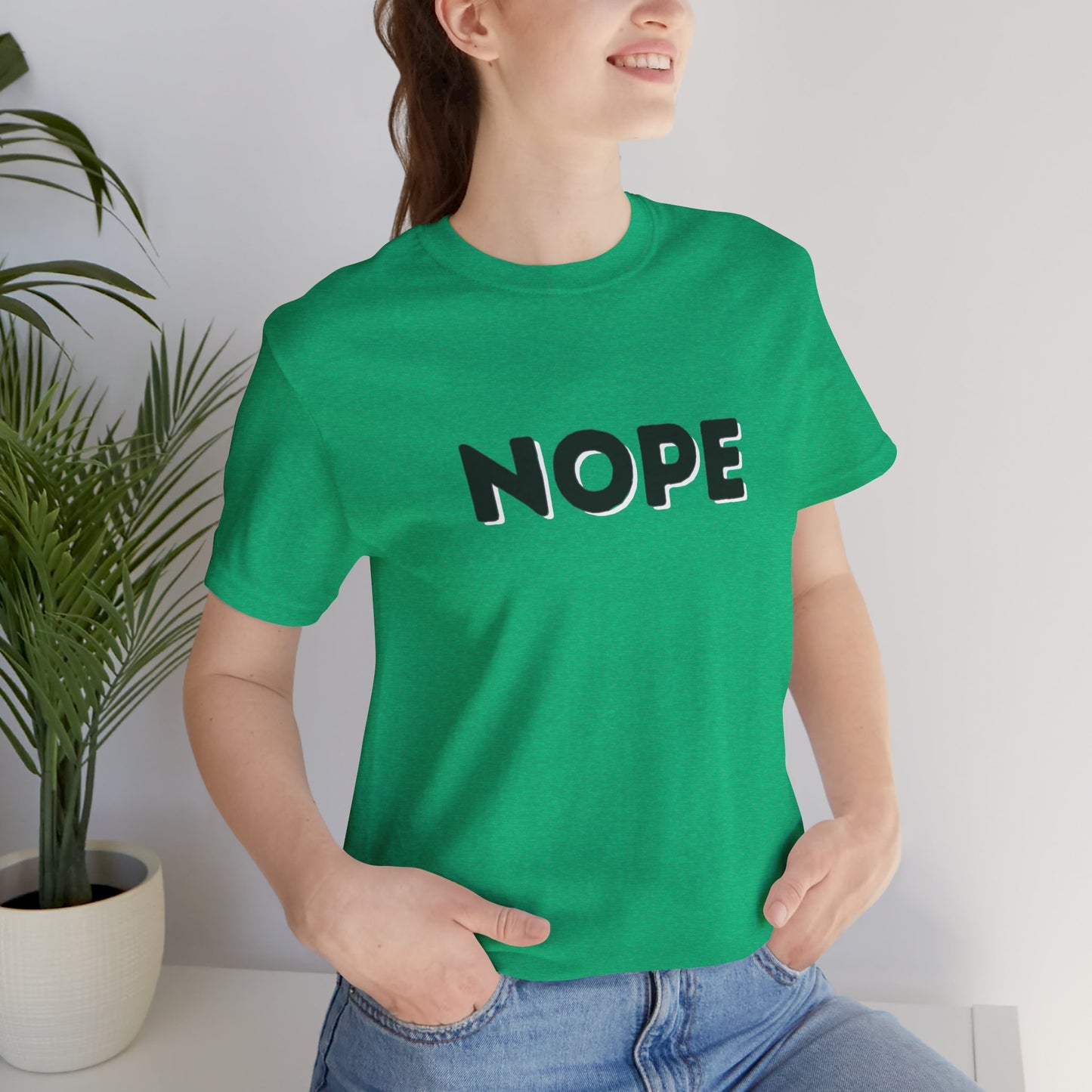 NOPE Graphic Tee — Minimalist Statement T-Shirt