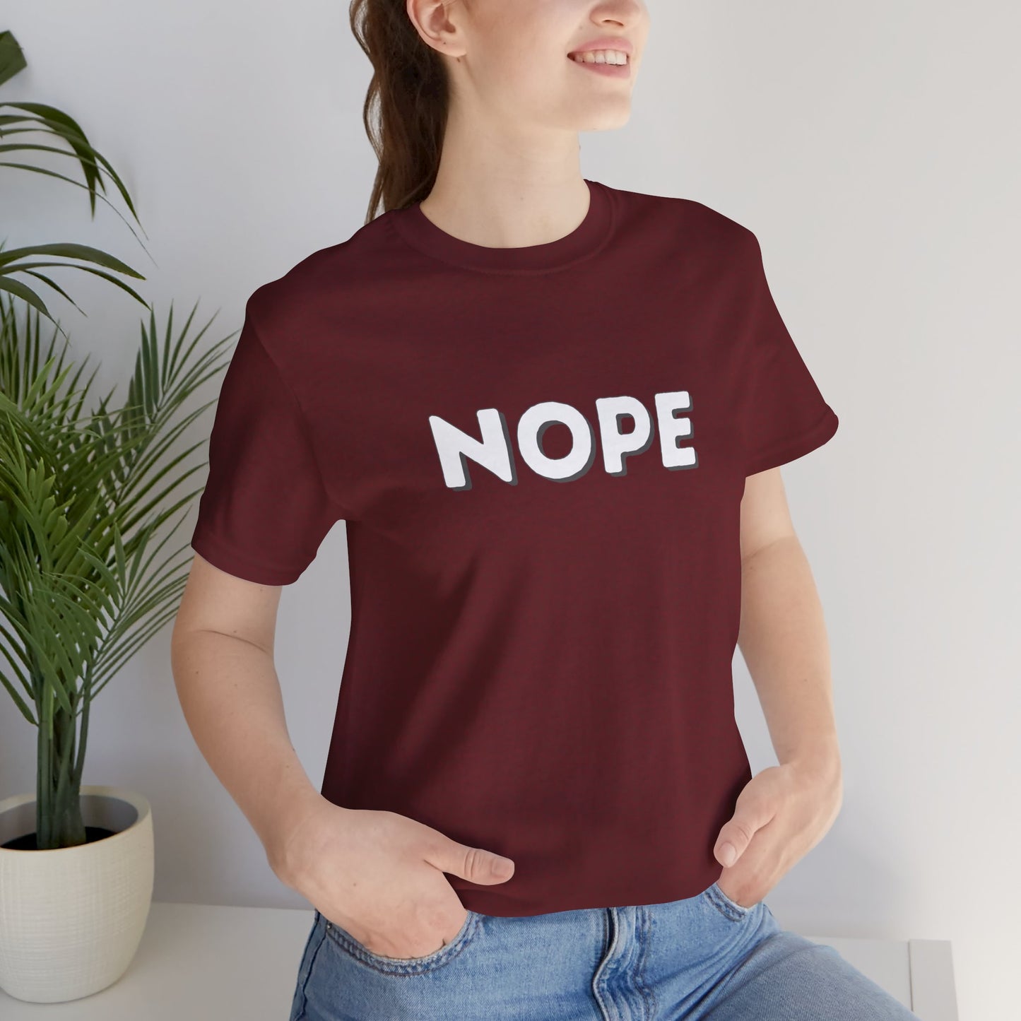NOPE Graphic Tee — Minimalist Statement T-Shirt