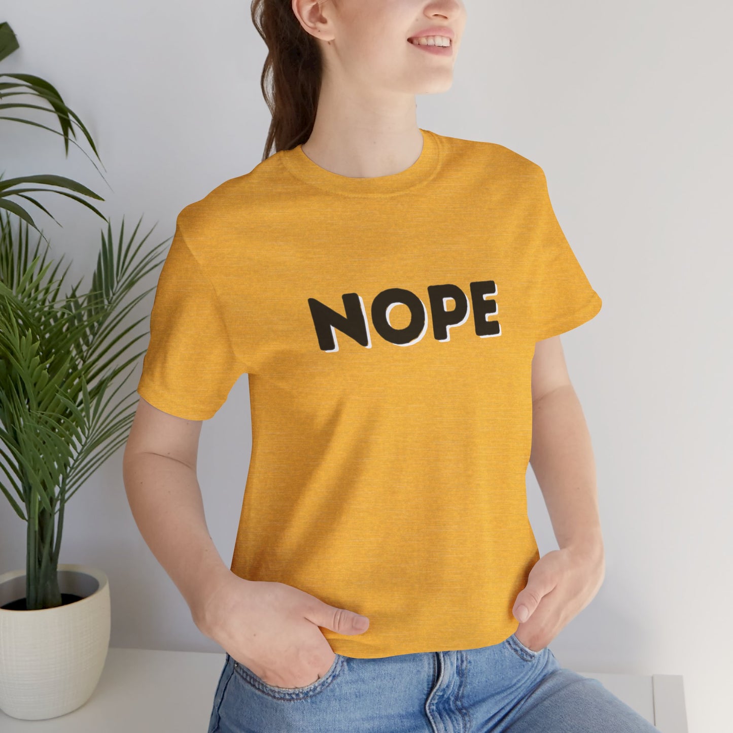 NOPE Graphic Tee — Minimalist Statement T-Shirt
