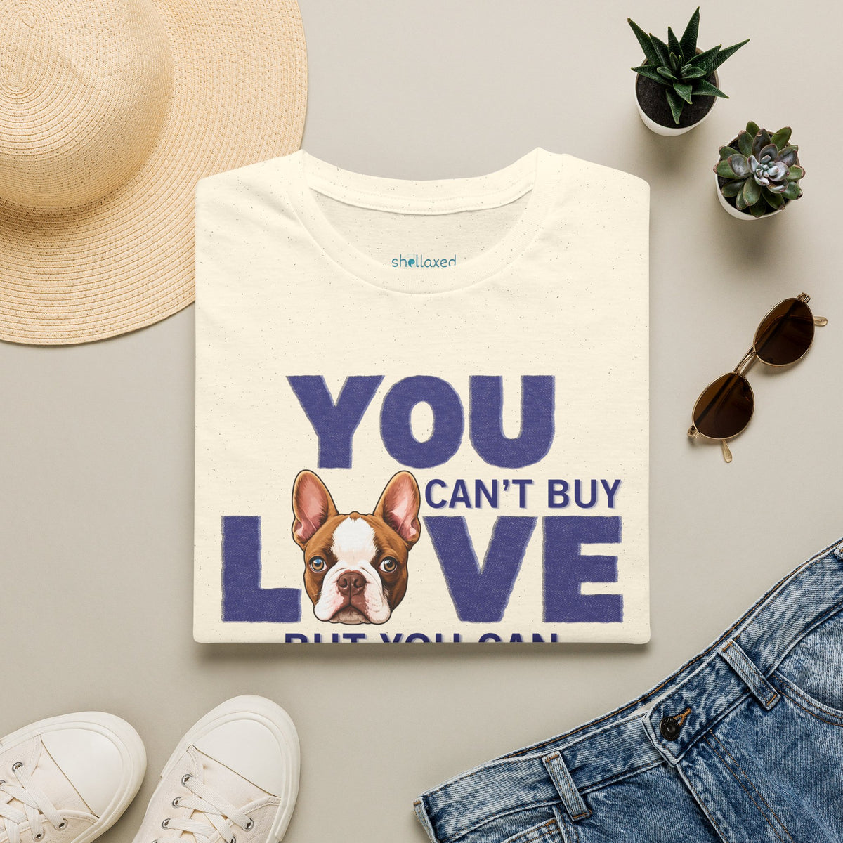 Rescue Love T-Shirt — "You Can’t Buy Love but You Can Rescue It" Dog Graphic Tee