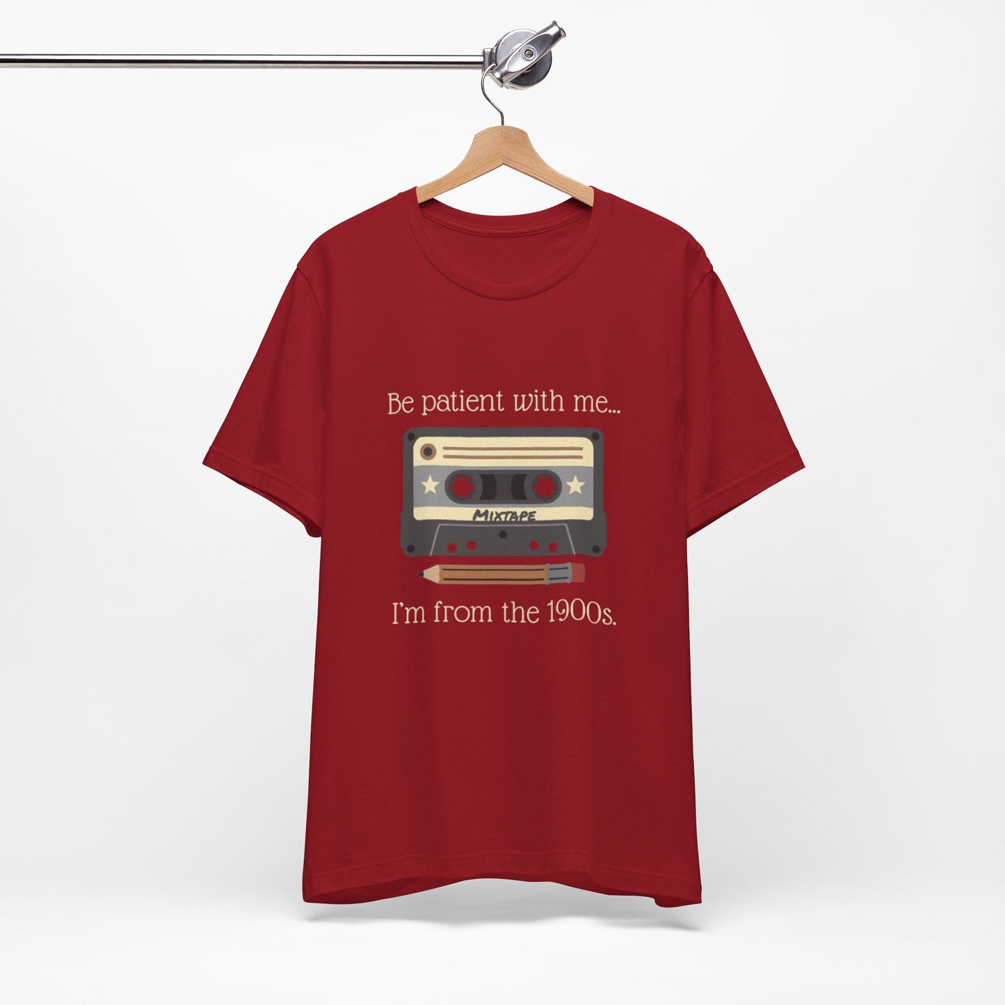 Vintage Cassette Tee – "Be patient with me... I'm from the 1900s" Retro MixTape