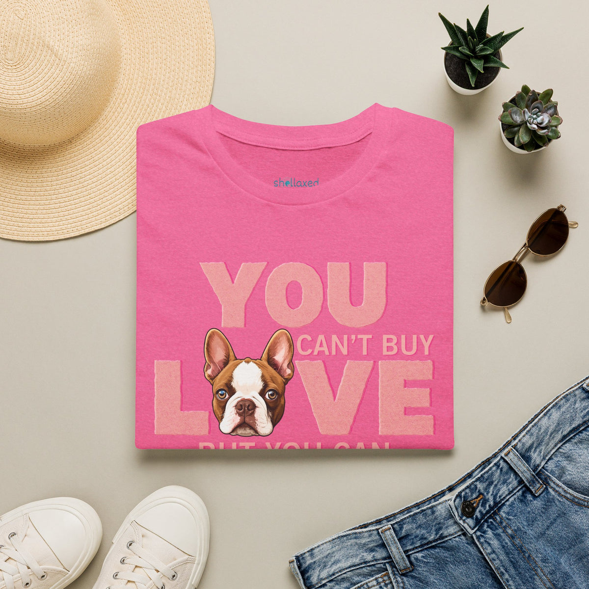 Rescue Love T-Shirt — "You Can’t Buy Love but You Can Rescue It" Dog Graphic Tee