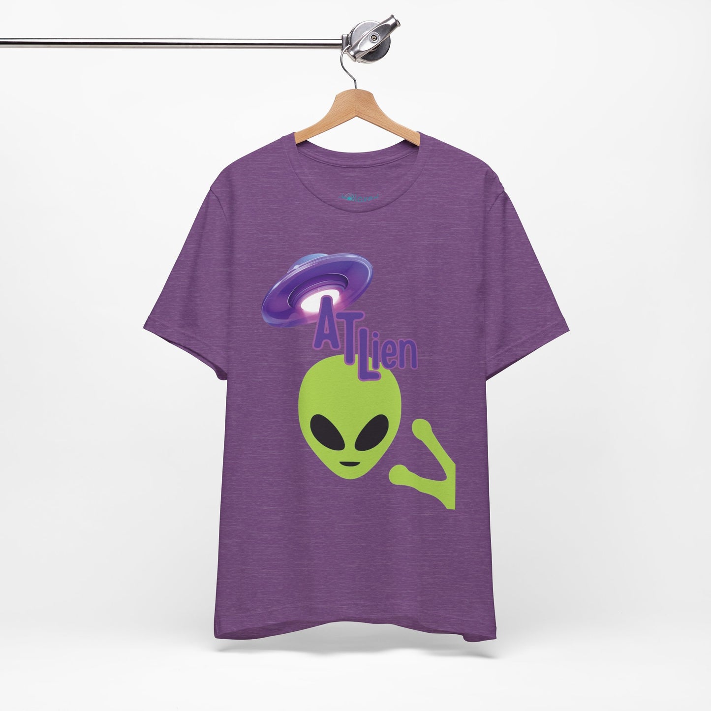 ATL Alien Graphic T-Shirt – Green Alien & Purple UFO Tee