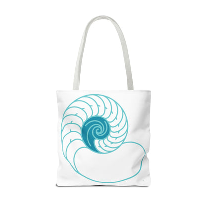 "Get Shellaxed" Nautical Seashell Tote Bag
