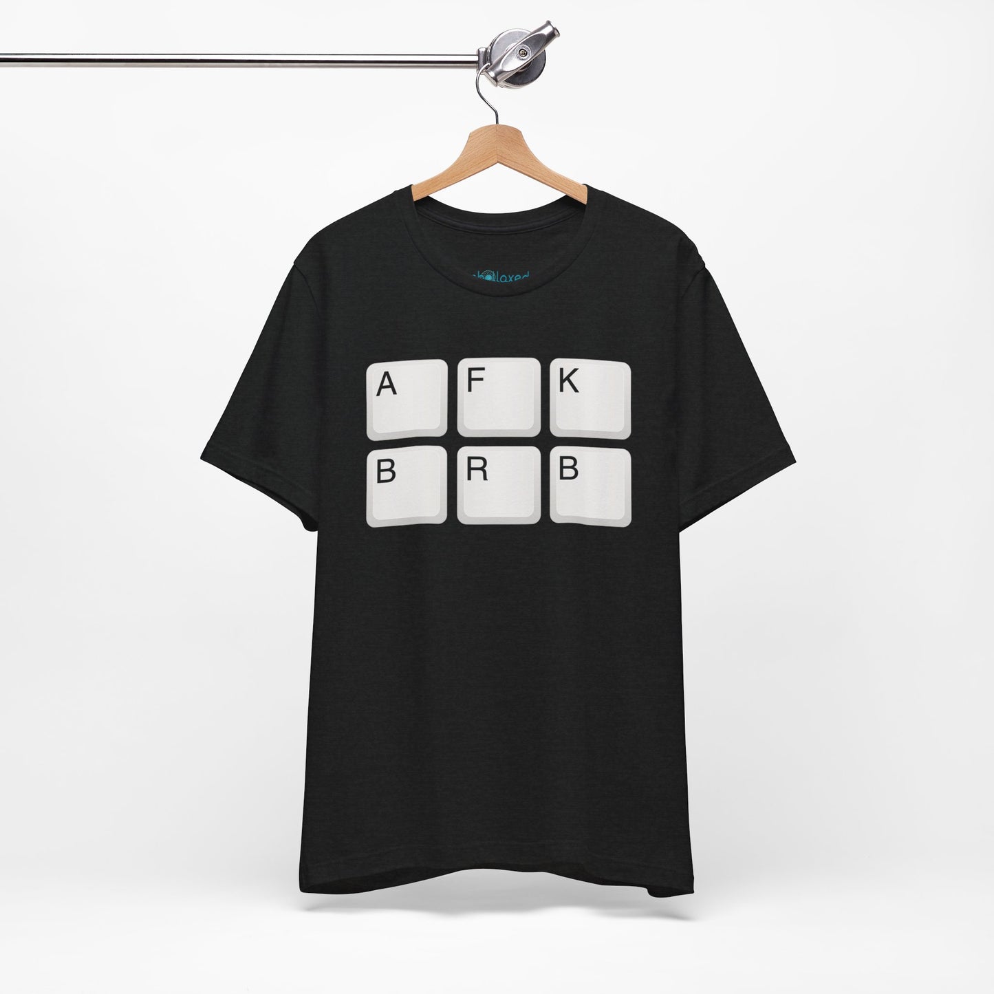 "AFK BRB" T-Shirt — Gamer Humor Keyboard Keys Graphic Tee