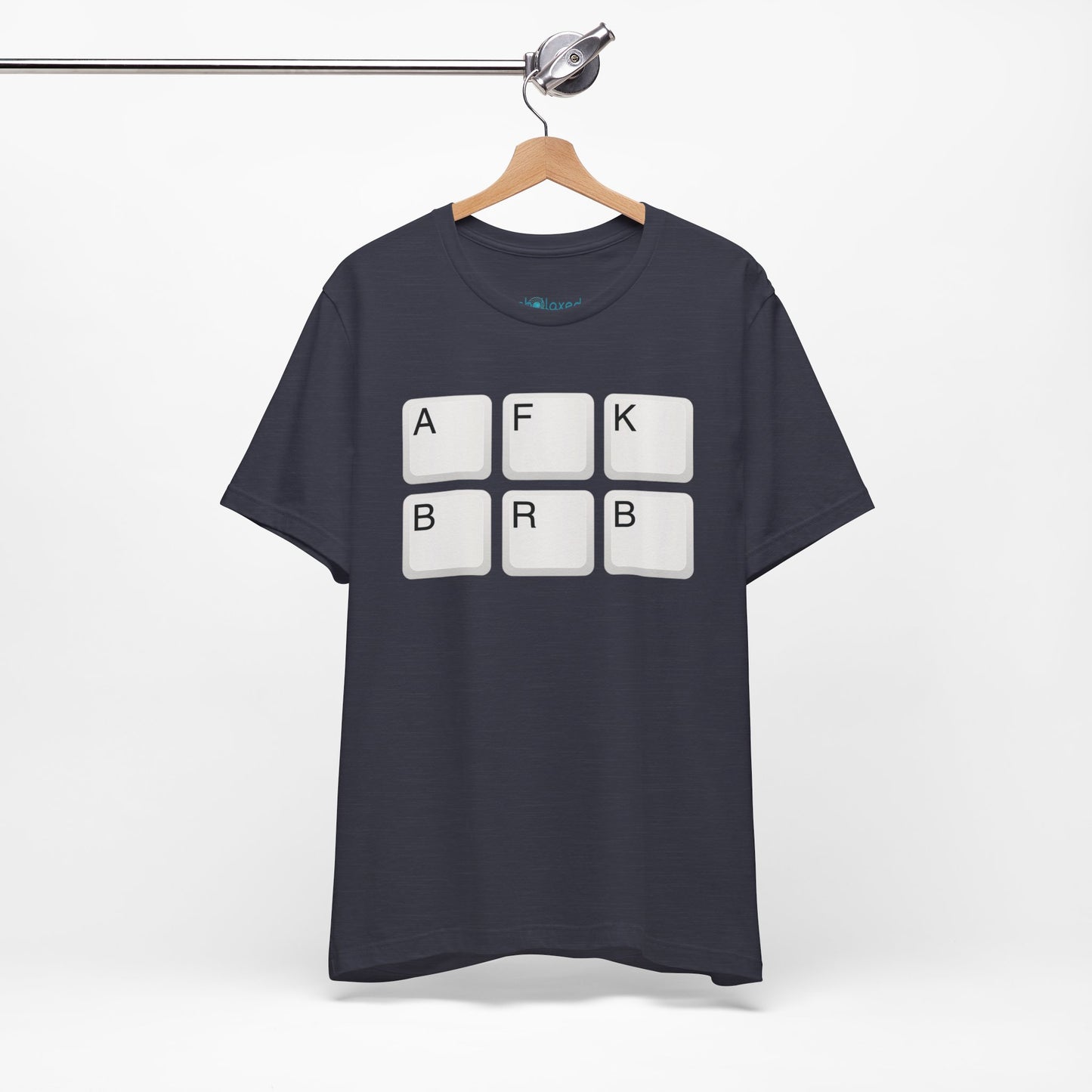 "AFK BRB" T-Shirt — Gamer Humor Keyboard Keys Graphic Tee