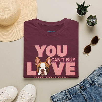 Rescue Love T-Shirt — "You Can’t Buy Love but You Can Rescue It" Dog Graphic Tee