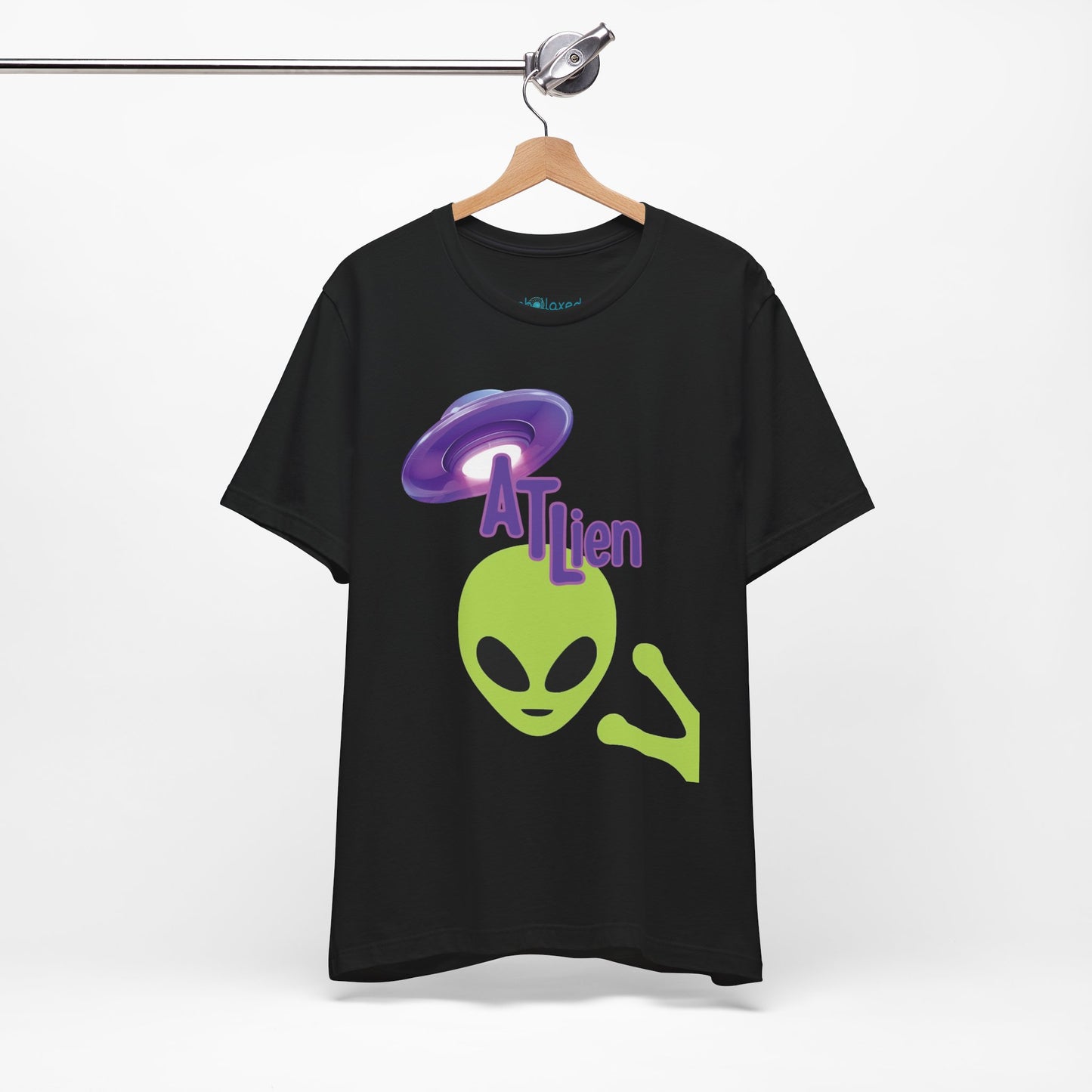 ATL Alien Graphic T-Shirt – Green Alien & Purple UFO Tee