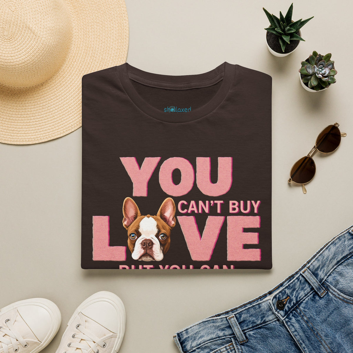 Rescue Love T-Shirt — "You Can’t Buy Love but You Can Rescue It" Dog Graphic Tee