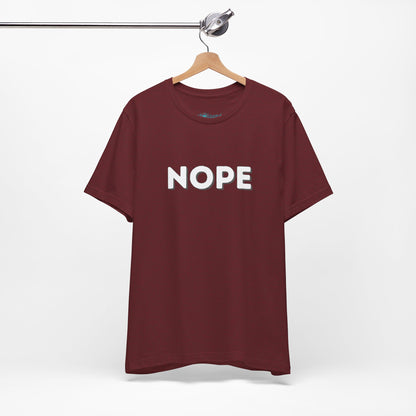 NOPE Graphic Tee — Minimalist Statement T-Shirt
