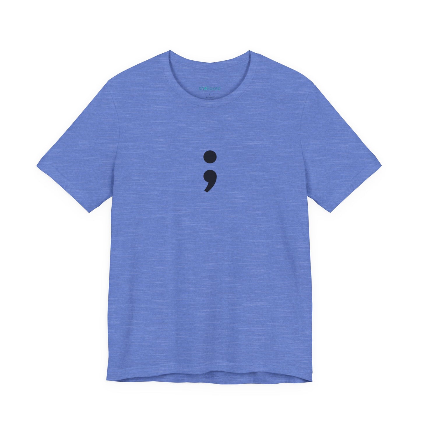Semicolon Minimalist Tee — Mental Health Awareness T-Shirt