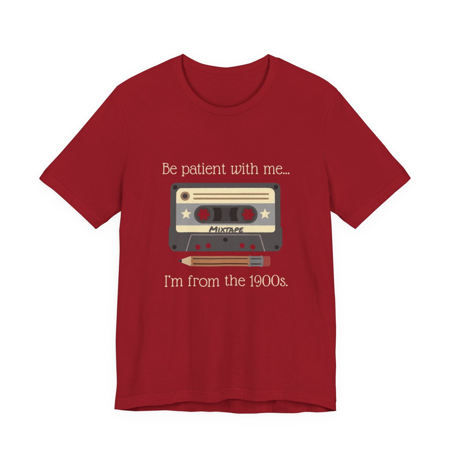 Vintage Cassette Tee – "Be patient with me... I'm from the 1900s" Retro MixTape