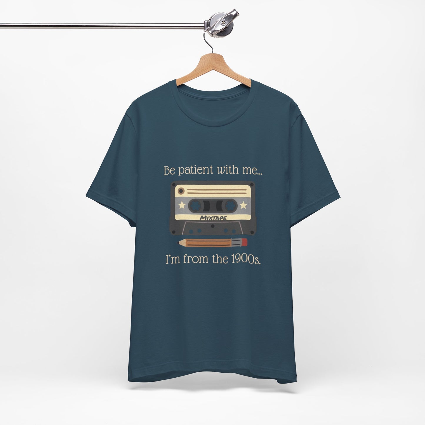 Vintage Cassette Tee – "Be patient with me... I'm from the 1900s" Retro MixTape