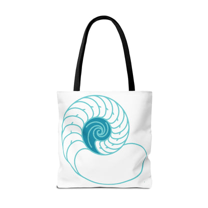 "Get Shellaxed" Nautical Seashell Tote Bag