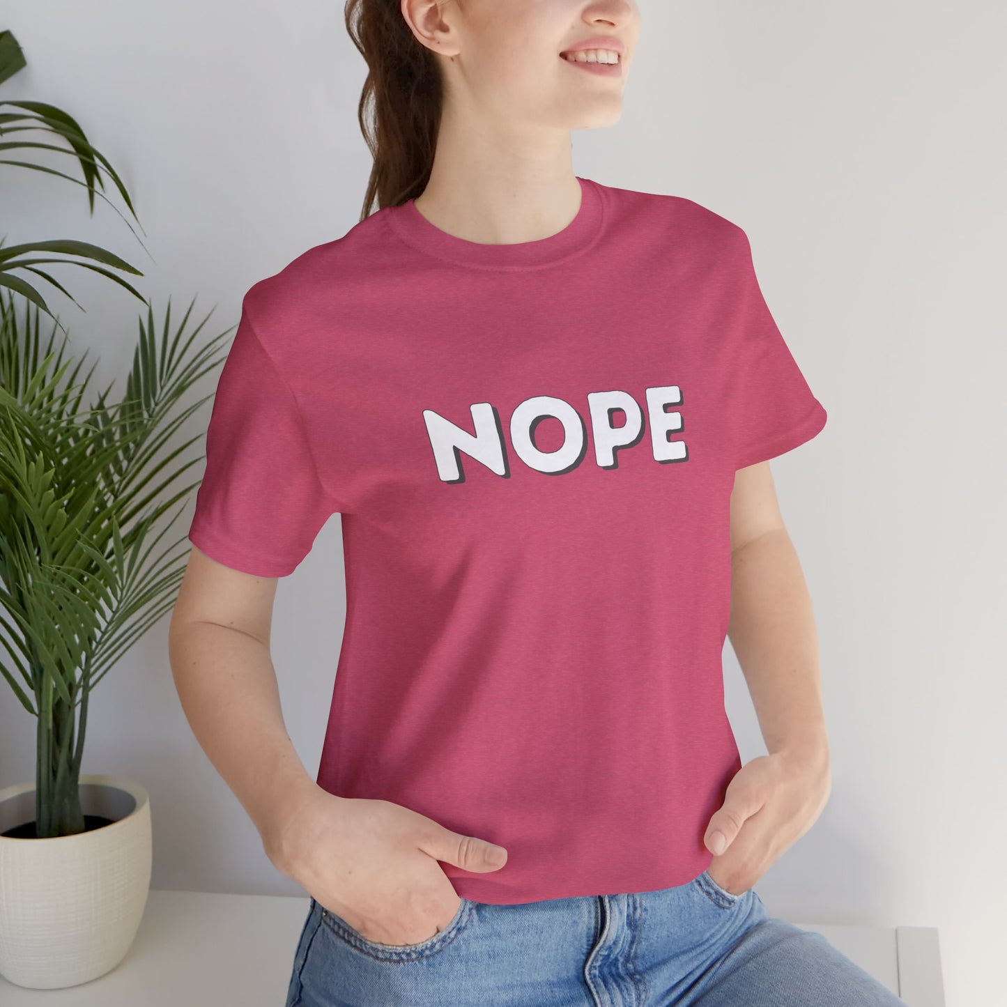 NOPE Graphic Tee — Minimalist Statement T-Shirt