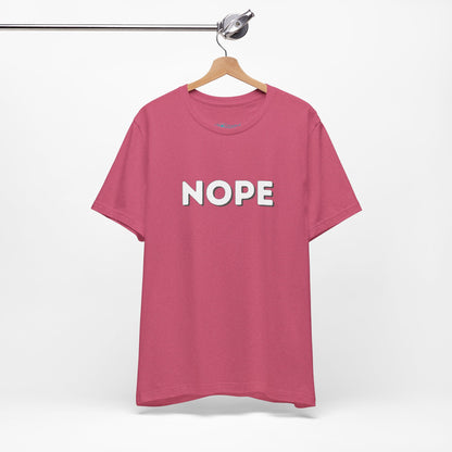 NOPE Graphic Tee — Minimalist Statement T-Shirt