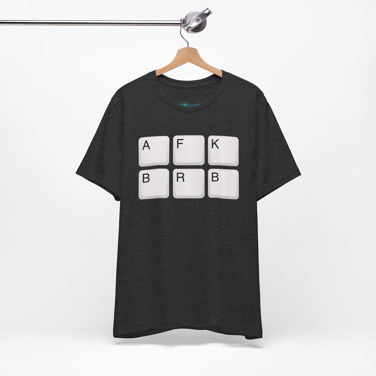 "AFK BRB" T-Shirt — Gamer Humor Keyboard Keys Graphic Tee