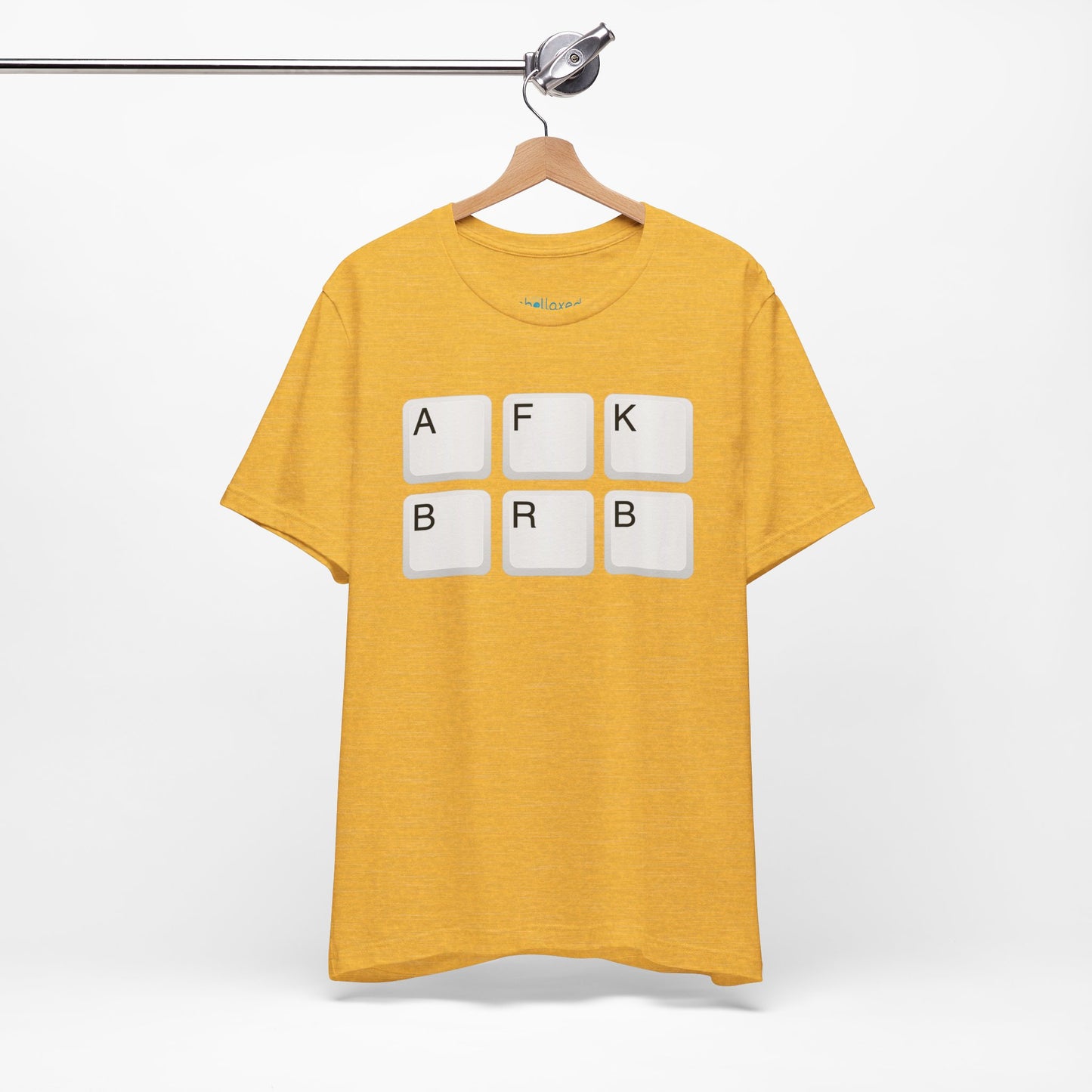 "AFK BRB" T-Shirt — Gamer Humor Keyboard Keys Graphic Tee