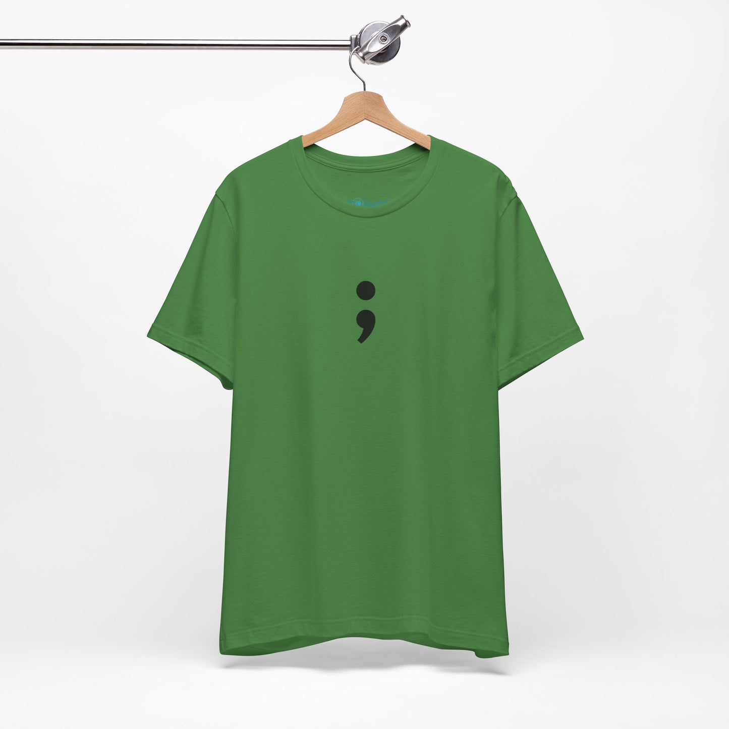Semicolon Minimalist Tee — Mental Health Awareness T-Shirt