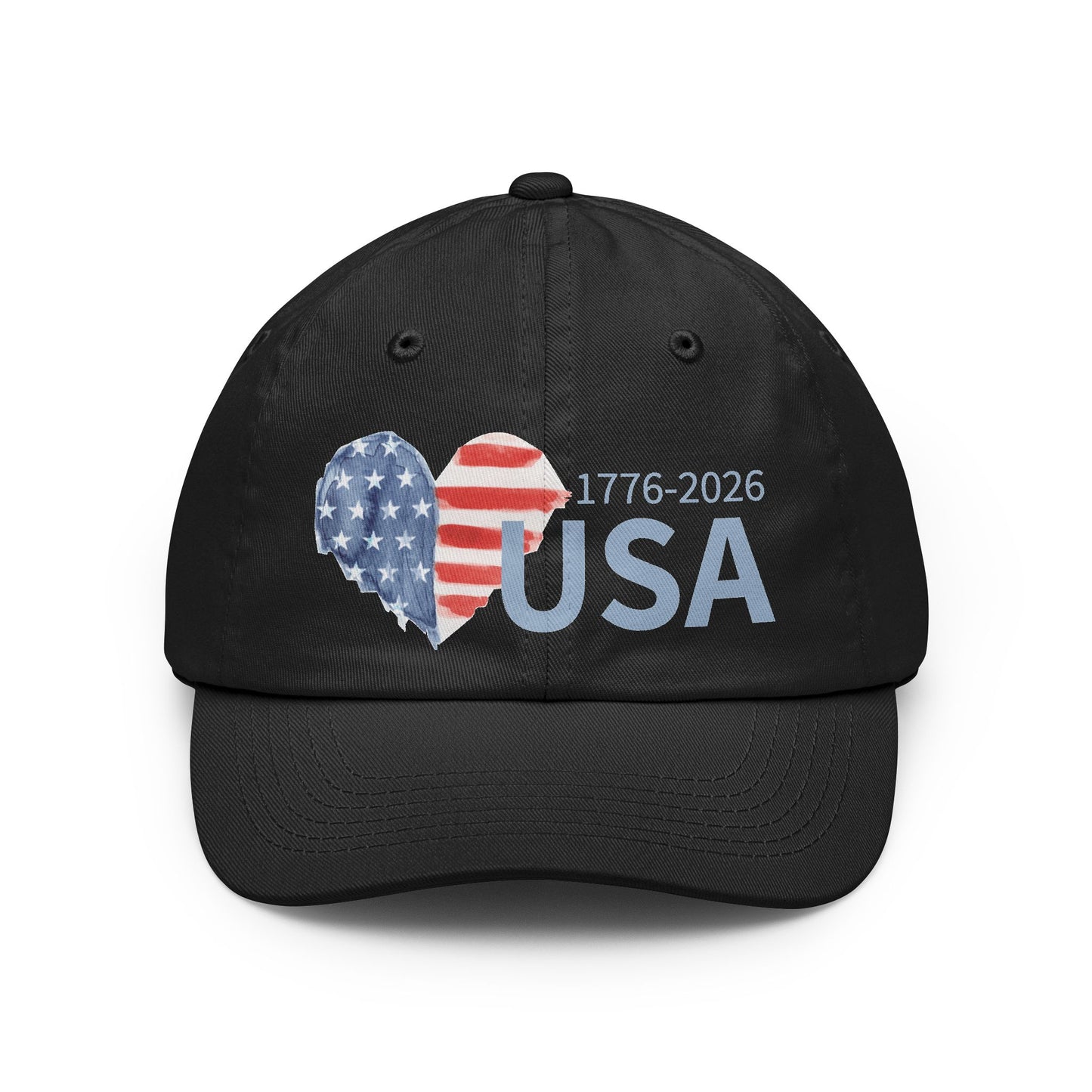 USA Anniversary Heart Baseball Cap – 1776-2026 Patriotic Hat
