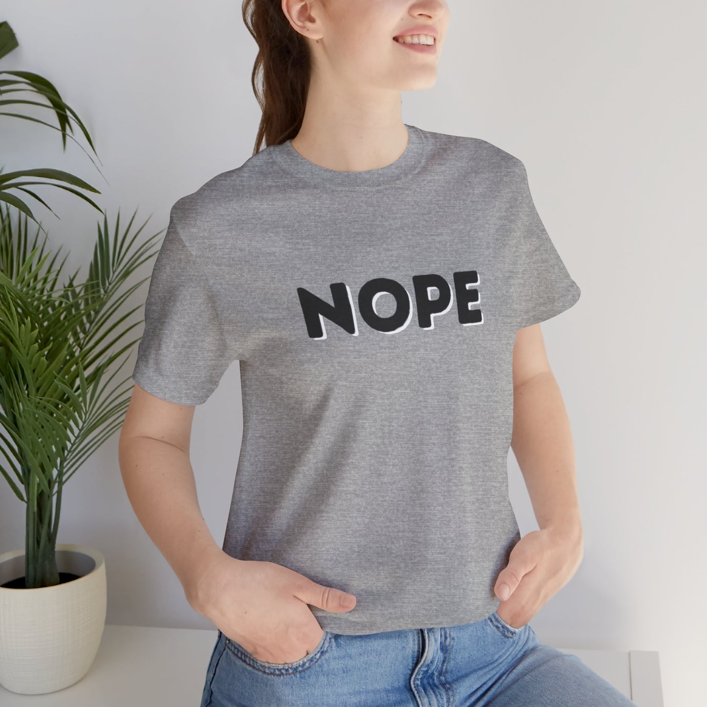 NOPE Graphic Tee — Minimalist Statement T-Shirt