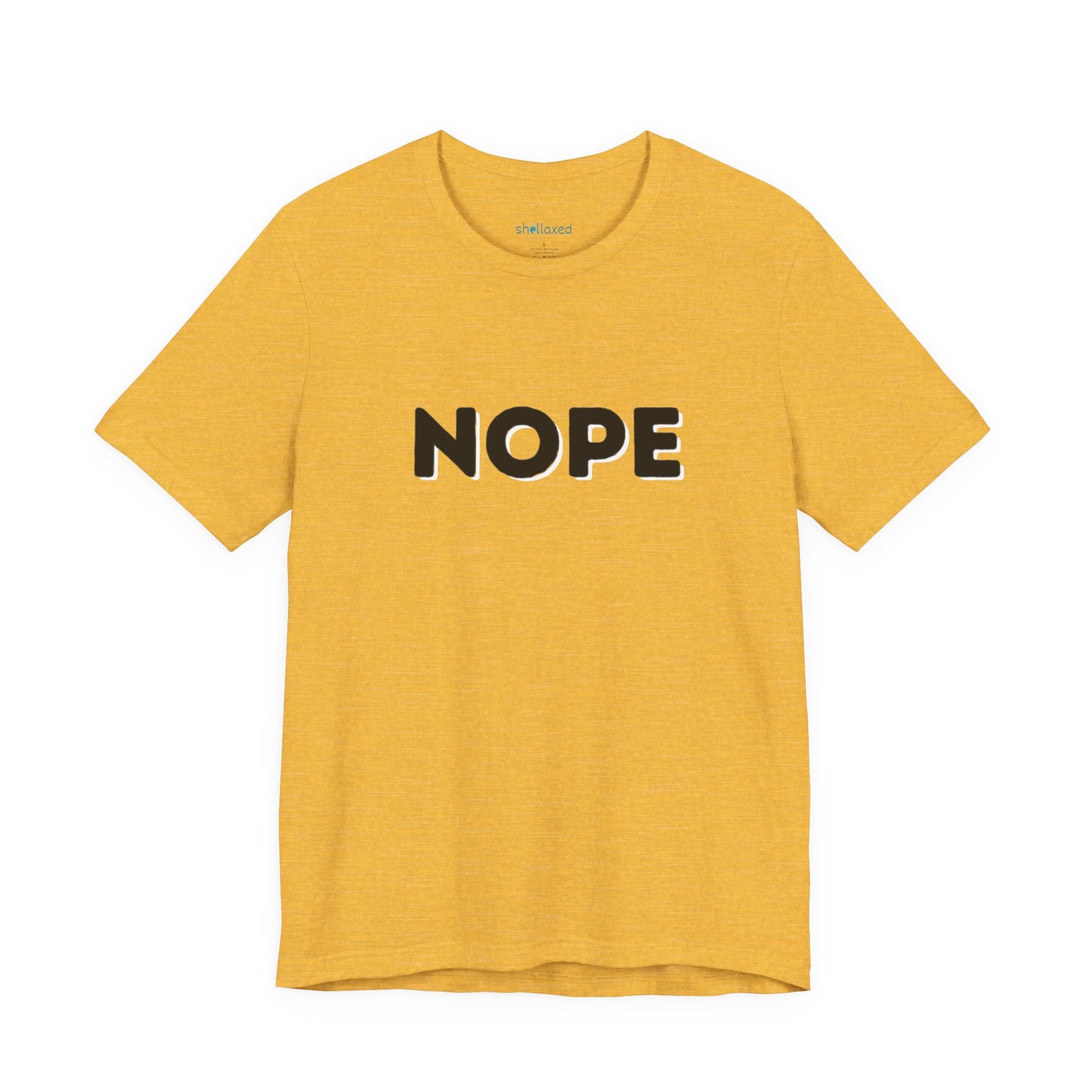 NOPE Graphic Tee — Minimalist Statement T-Shirt