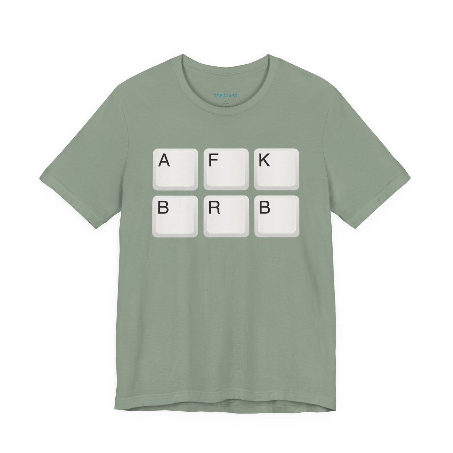 "AFK BRB" T-Shirt — Gamer Humor Keyboard Keys Graphic Tee