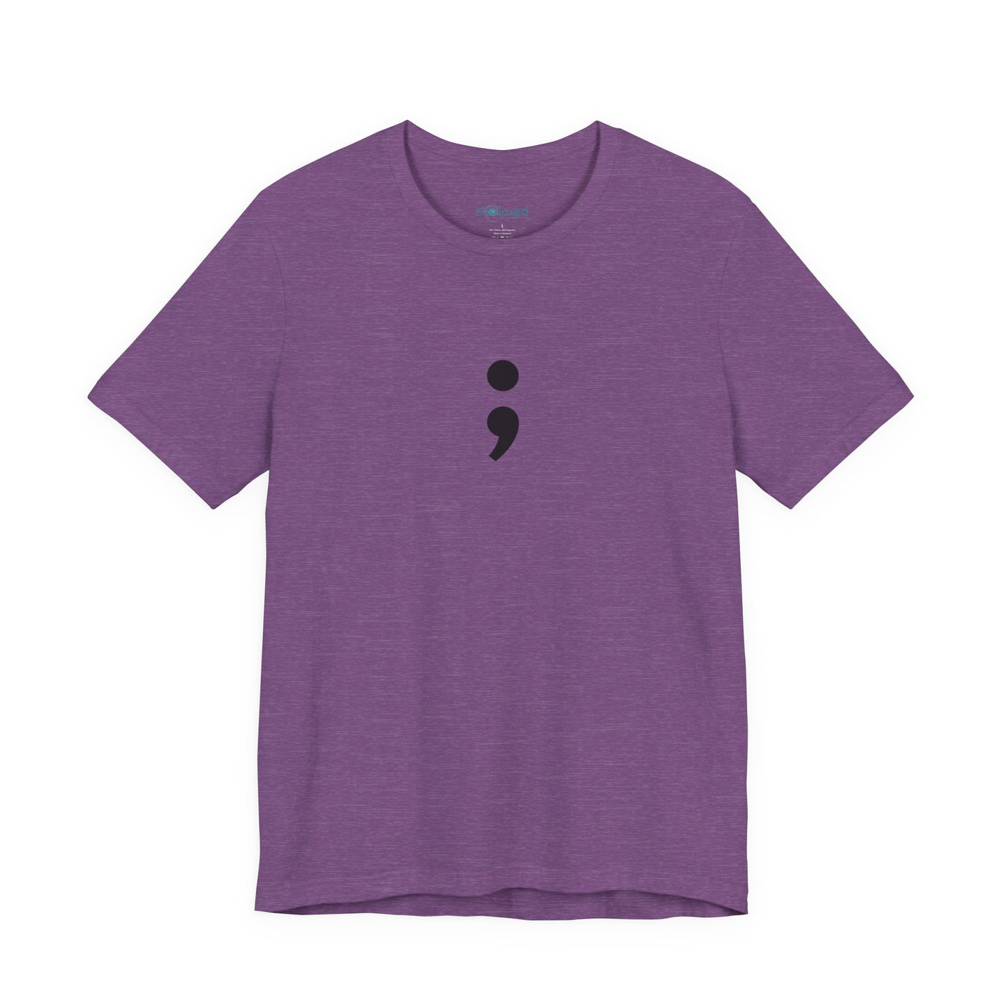 Semicolon Minimalist Tee — Mental Health Awareness T-Shirt