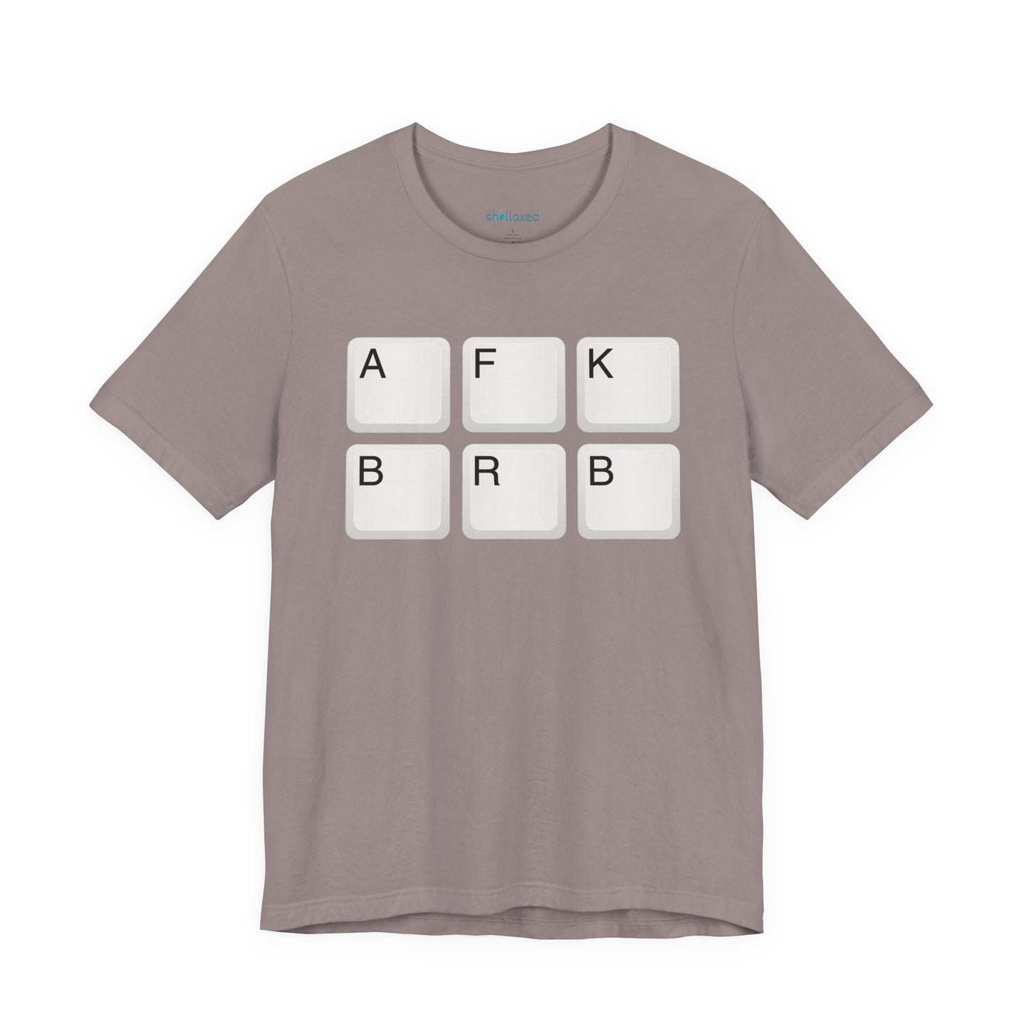 "AFK BRB" T-Shirt — Gamer Humor Keyboard Keys Graphic Tee