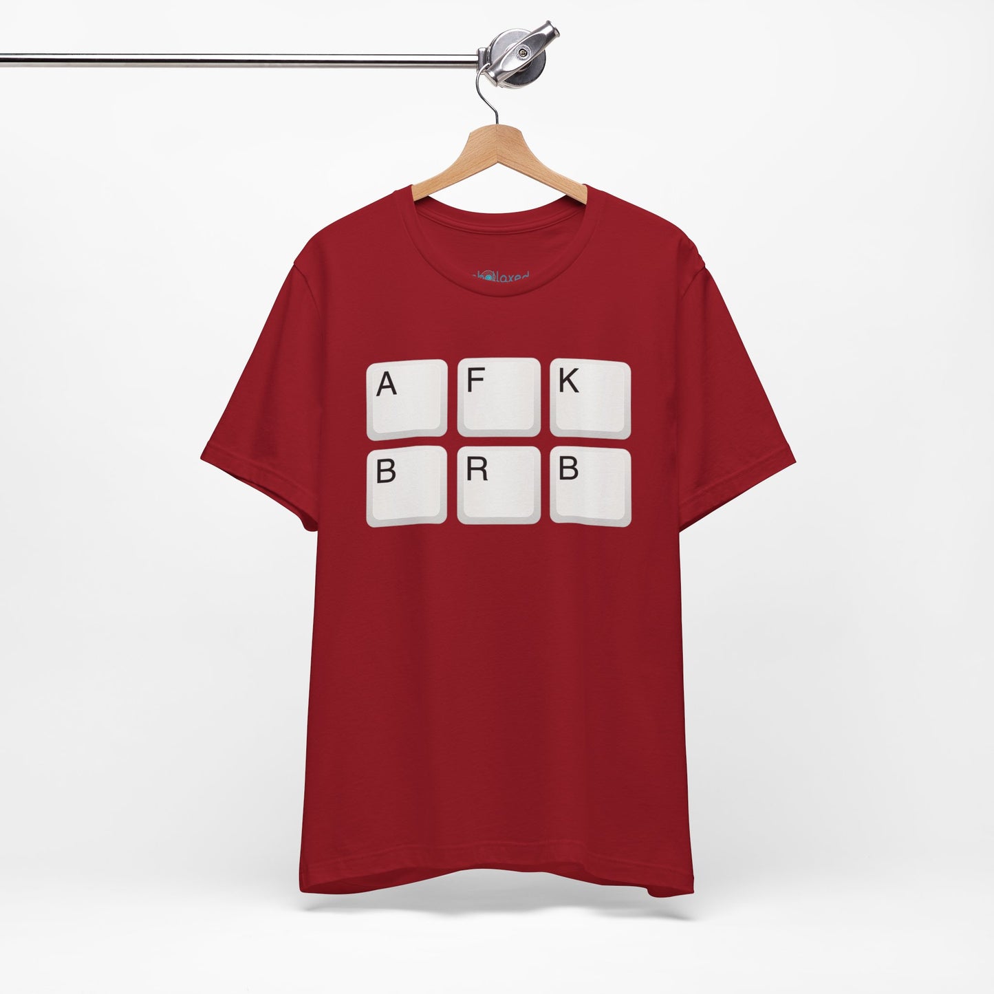 "AFK BRB" T-Shirt — Gamer Humor Keyboard Keys Graphic Tee