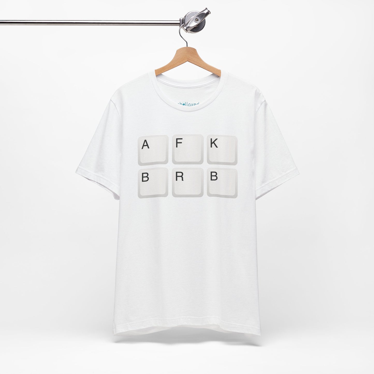 "AFK BRB" T-Shirt — Gamer Humor Keyboard Keys Graphic Tee