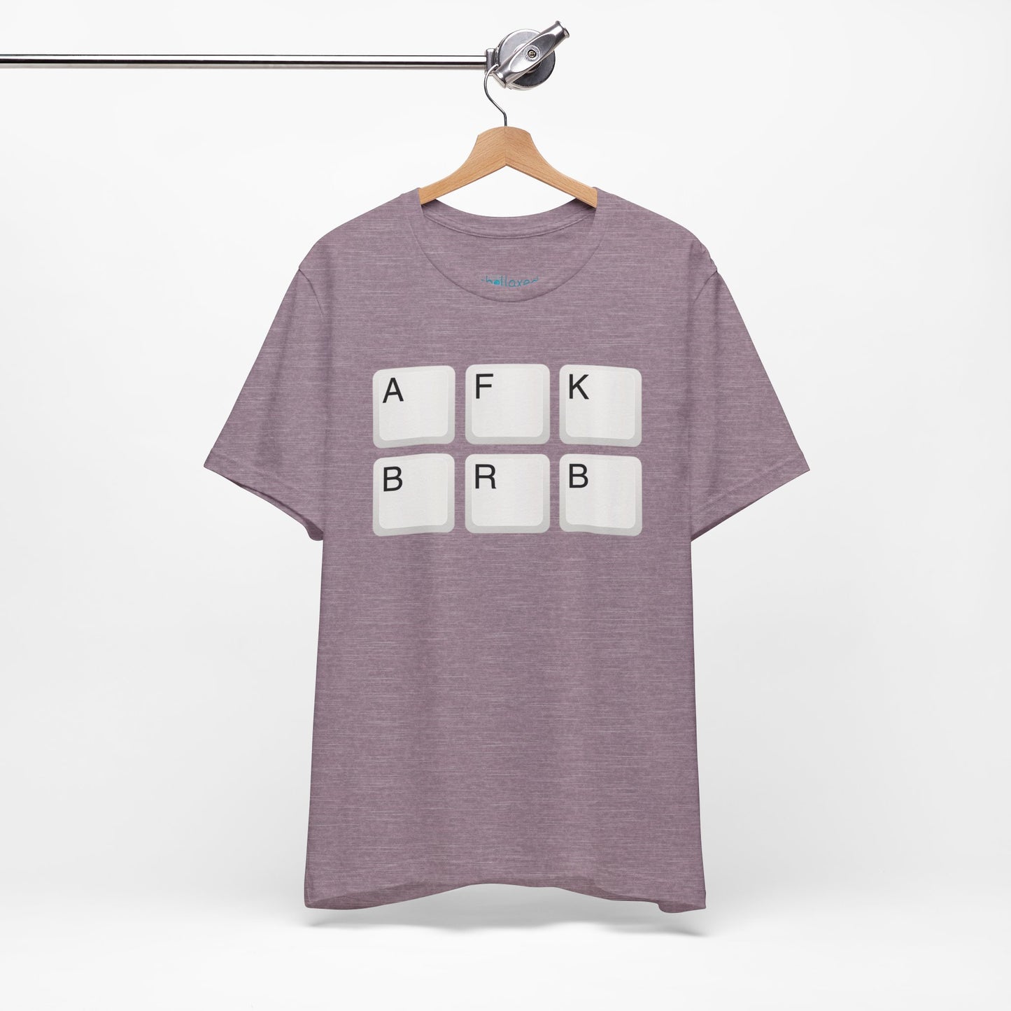 "AFK BRB" T-Shirt — Gamer Humor Keyboard Keys Graphic Tee