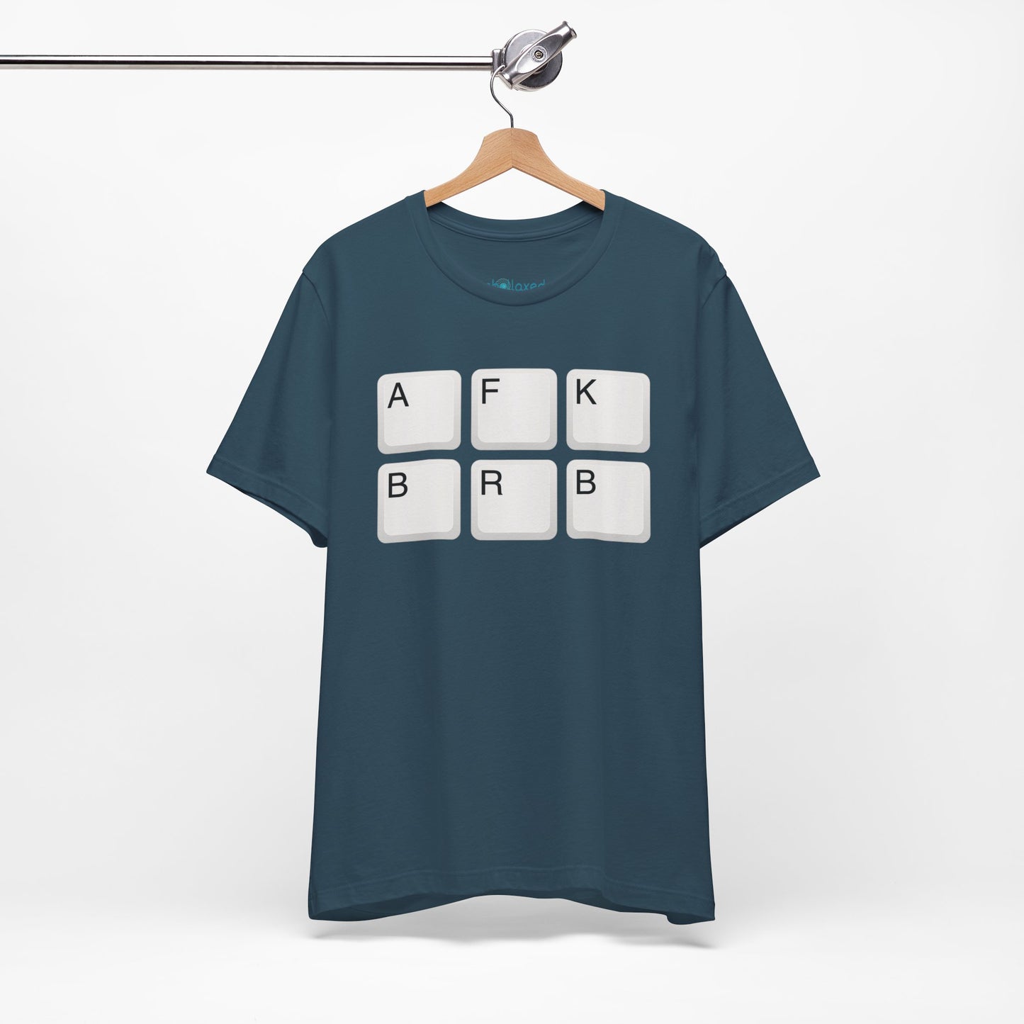 "AFK BRB" T-Shirt — Gamer Humor Keyboard Keys Graphic Tee