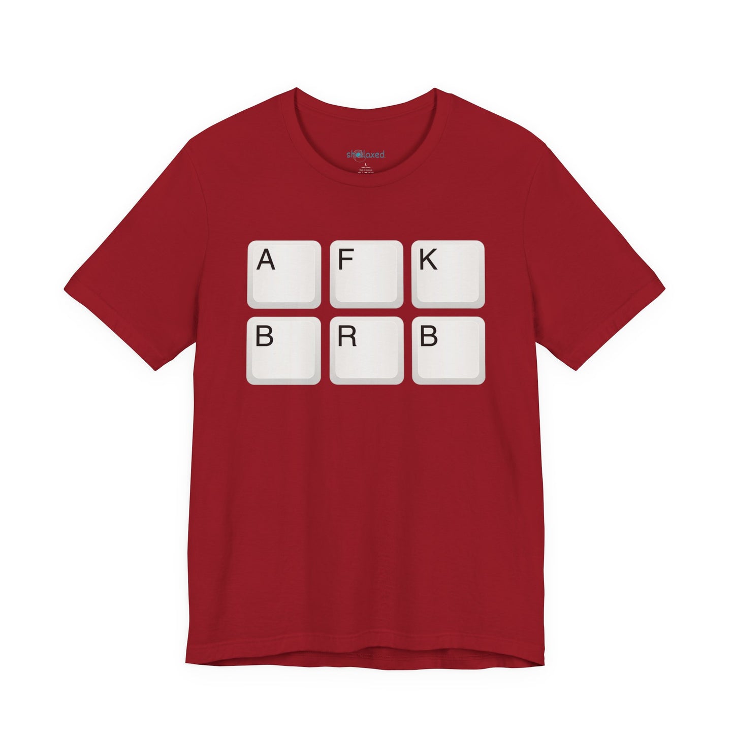 "AFK BRB" T-Shirt — Gamer Humor Keyboard Keys Graphic Tee