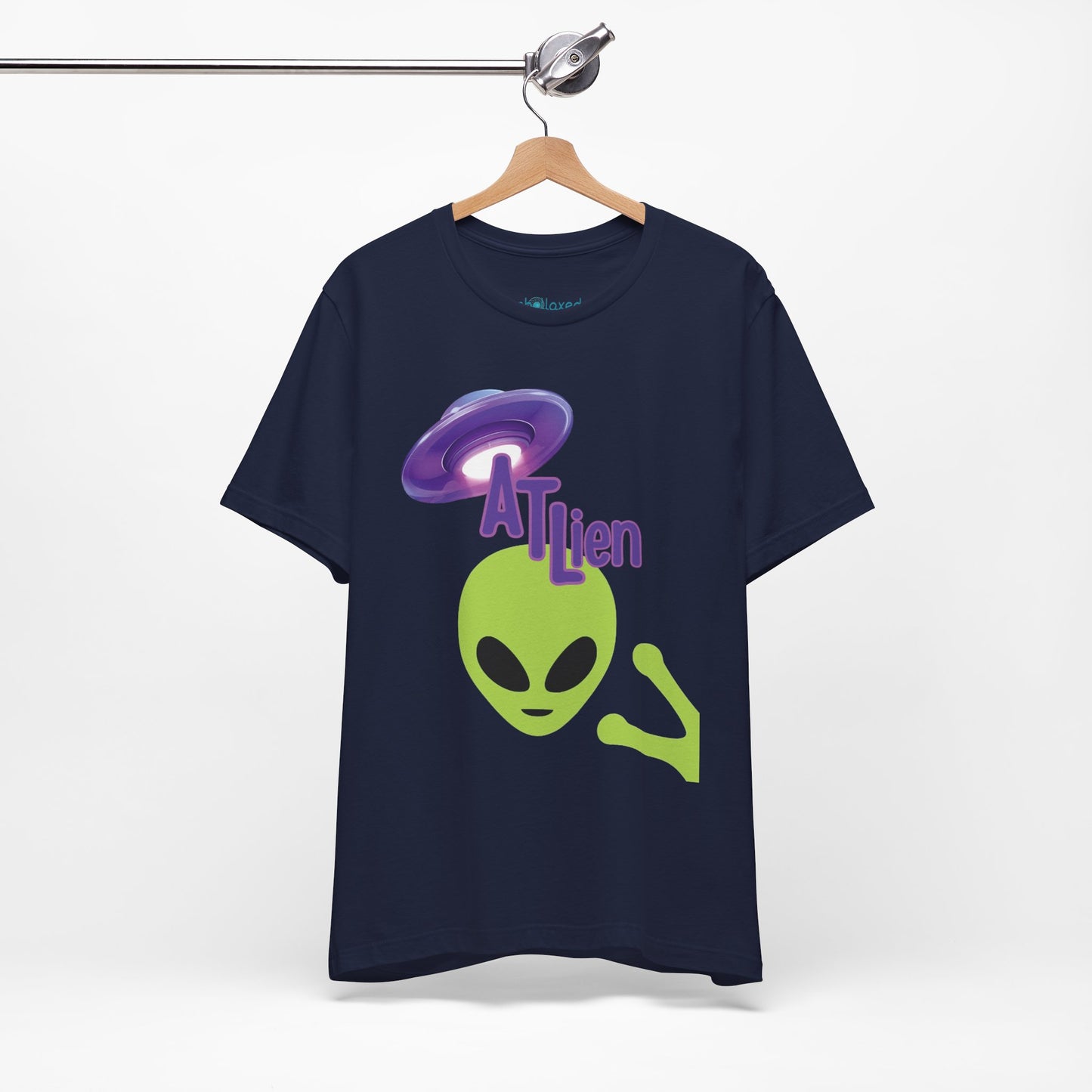 ATL Alien Graphic T-Shirt – Green Alien & Purple UFO Tee